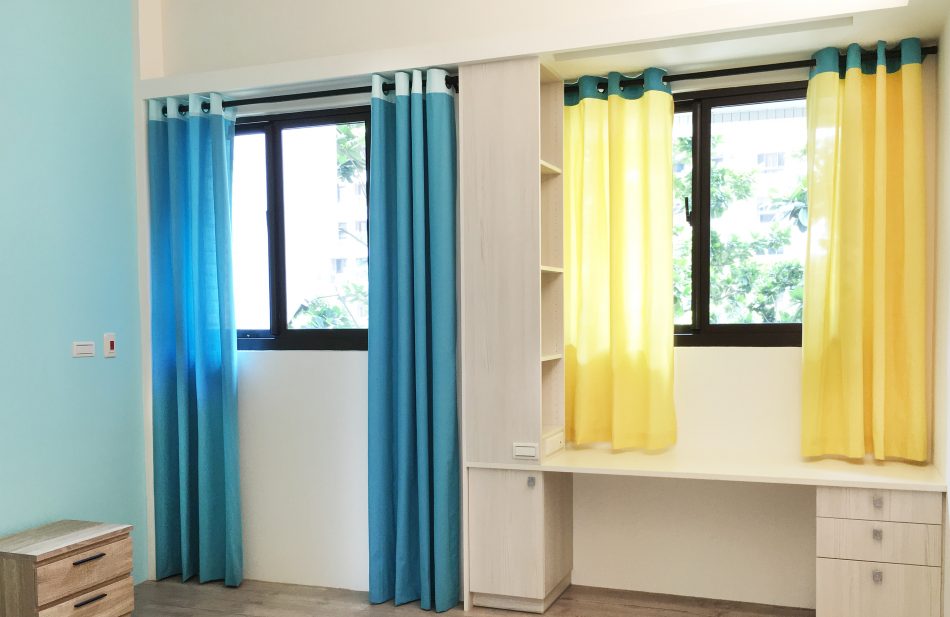 跳色窗簾 布簾 彩色窗簾 Colorful Curtains Design