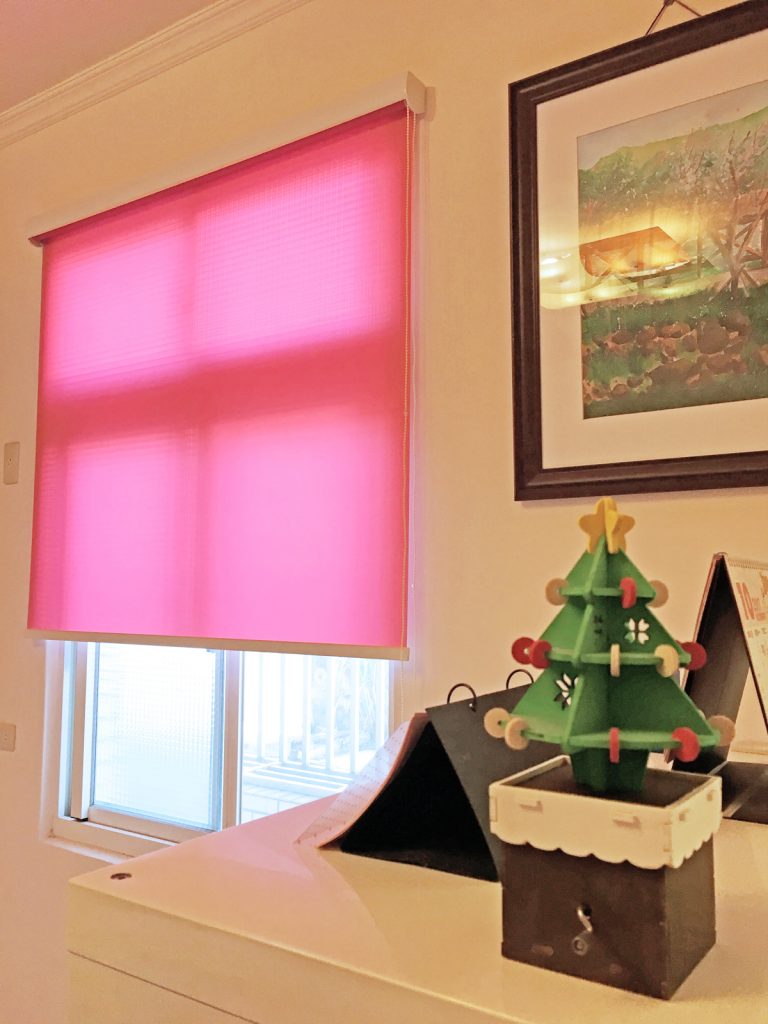 粉紅色窗簾 捲簾 Pink Roller Blinds