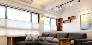 蜂巢簾 風琴簾 客廳窗簾 Honeycomb Shades Living Room