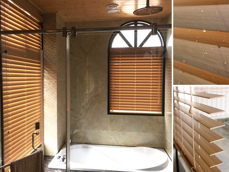 PVC百葉簾 仿木 浴室窗簾 Venetian Blinds Bathroom