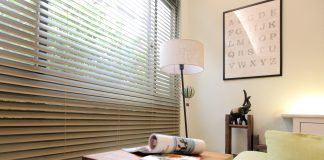 木百葉簾 客廳窗簾 Venetian Blinds Living Room