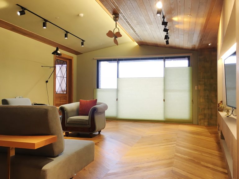 蜂巢簾 風琴簾 客廳窗簾 Honeycomb Shades Living Room