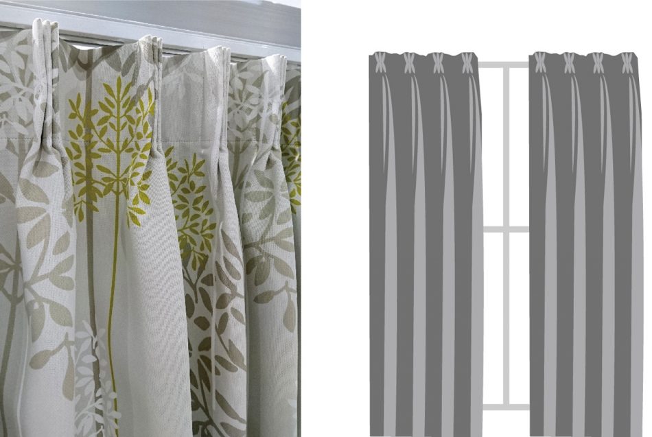 三摺簾 窗簾訂製 窗簾型式 curtain design