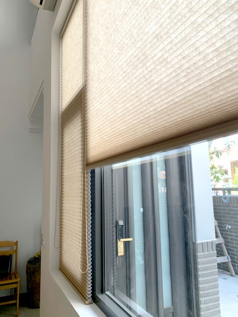 客廳窗簾 蜂巢簾 風琴簾 Honeycomb Shades Living room